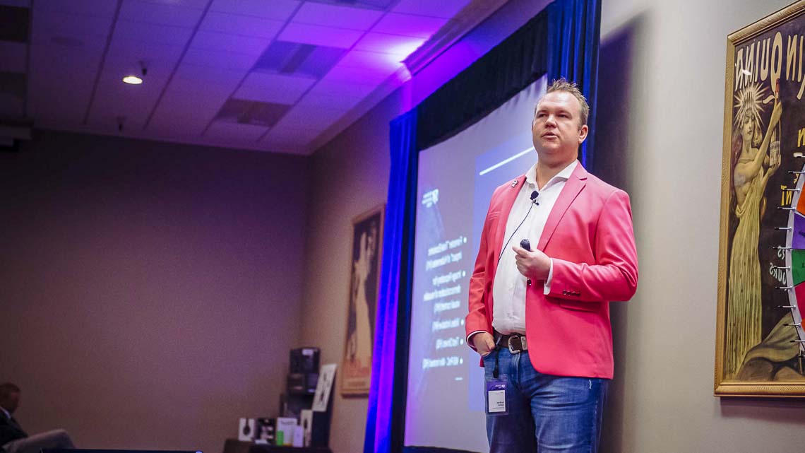 Andrew Hatfield speaking